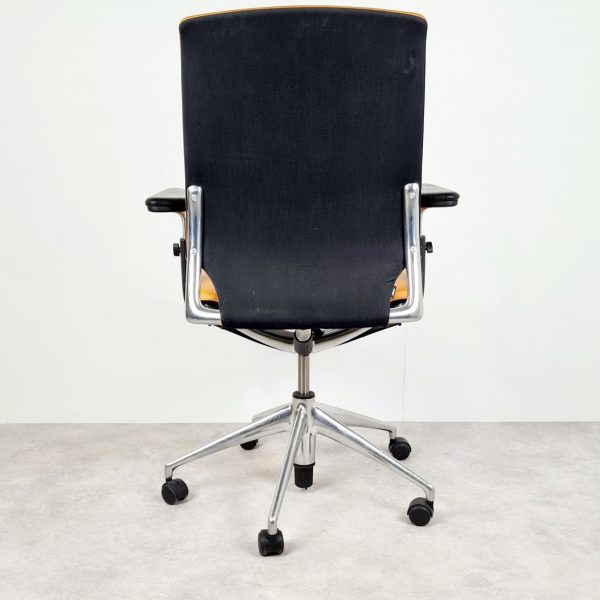 Vitra Meda Bureaustoel - Volledig Leer, Cognac - Afbeelding 4